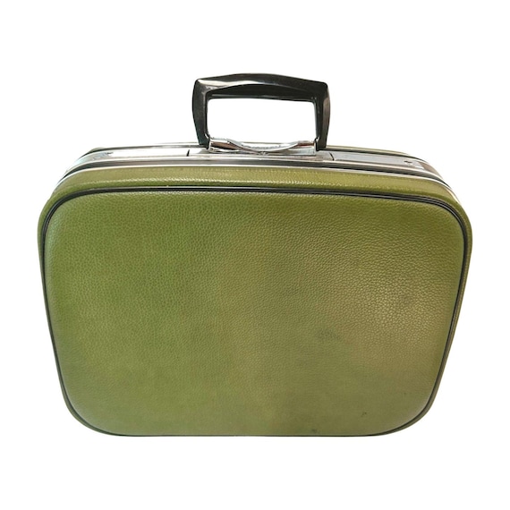 Jetliner Overnight Suitcase Green Avocado 16 X 13 Hard Shell Vintage 1970s Luggage Etsy Canada