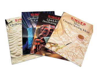 Singer Sewing Reference Library Books PB Lot 4 Quilting Sewing