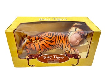 Vintage Doll Anne Geddes Sleeping Baby Tiger 16 inch Boxed 526651 New 2000