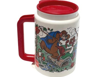 Disney Travel Mug Dixie Landings Resort Splash Mountain Plastic Vintage 1992