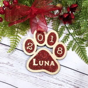 Personalized Pet Ornament,  Gift, Dog, Dog Gift, Dog Remembrance, Pet Ornament, Puppy 1st Christmas, Custom Ornament, Puppy, Christmas, Fun.