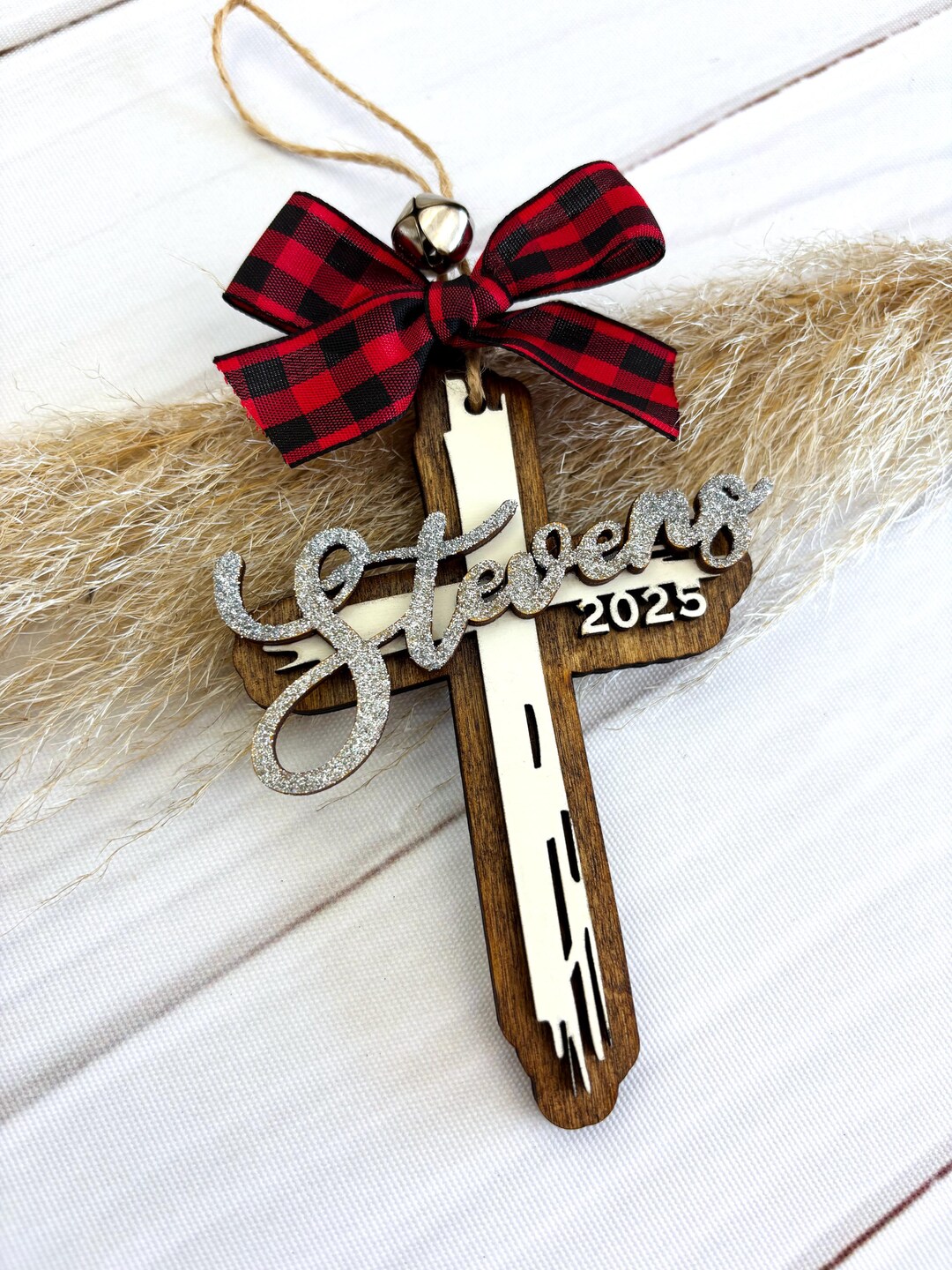 Personalized Cross, 2025 Christmas, Christmas Cross, Religious Gift ...