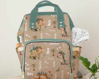 Personalized Dinosaur Diaper Bag, Baby Accessories, Newborn Gift, Gender neutral Baby Dino
