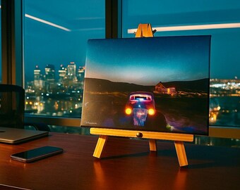 Lighted Canvas Print: Old Chevy at Bodie, CA - Desktop Display