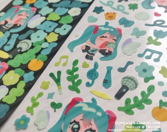 VOCAL | Miku Inspired Deco Style Sticker Sheet