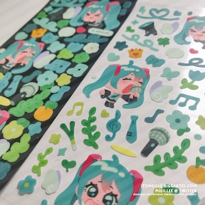 VOCALOID | Hatsune Miku Inspired Deco Style Sticker Sheet