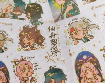 HONKAI STAR RAIL | Xianzhou Luofu Clear Transparent Sticker Sheet