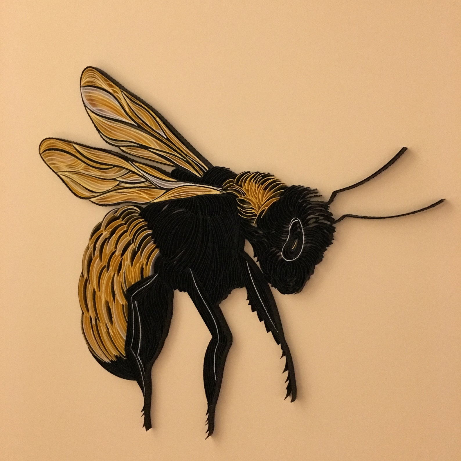 Quilled Honey Bee Quilling Wall Art the Art of Painting Etsy UK