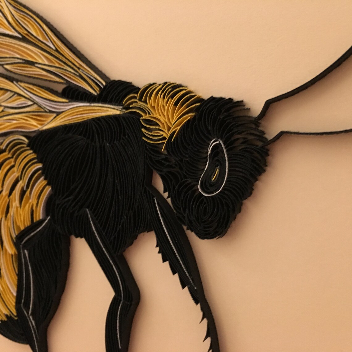 Quilled Honey Bee Quilling Wall Art the Art of Painting Etsy UK
