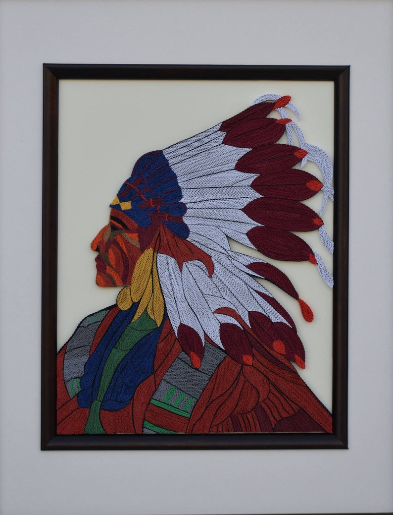 Native American Quilling Wall Art The art of painting with Etsy