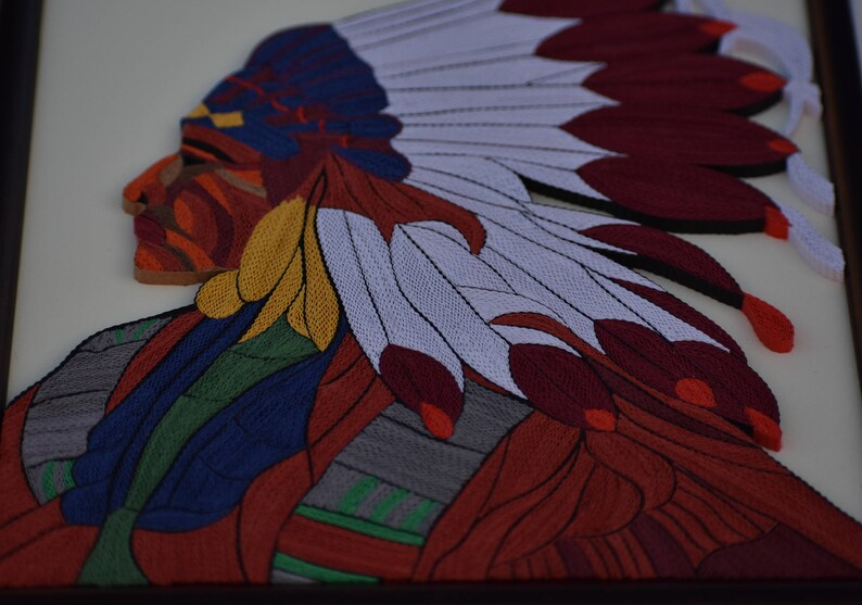 Native American Quilling Wall Art the Art of Painting With Etsy Ireland