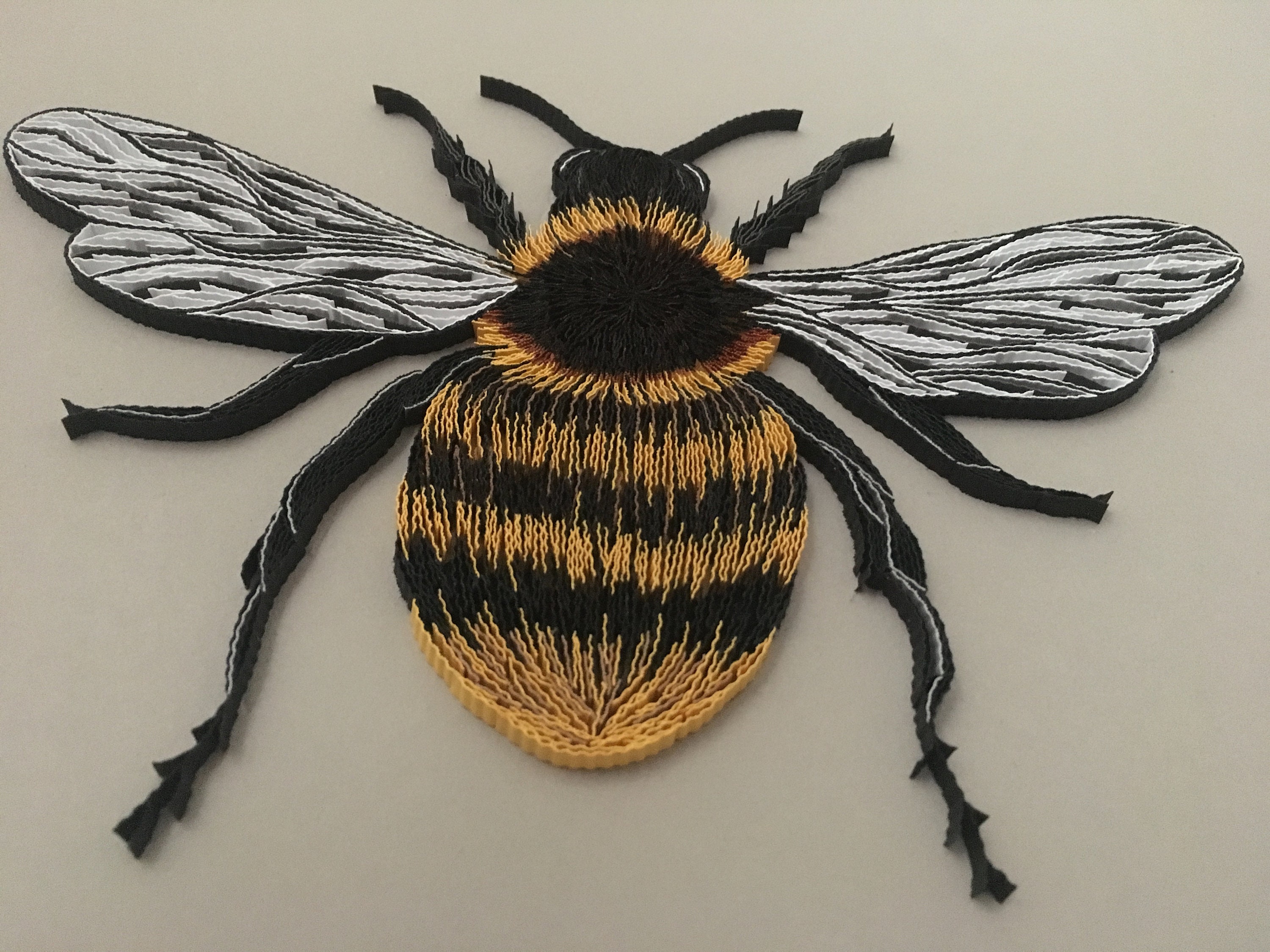 Quilled Bumblebee Quilling Wall Art the Art of Painting Etsy UK