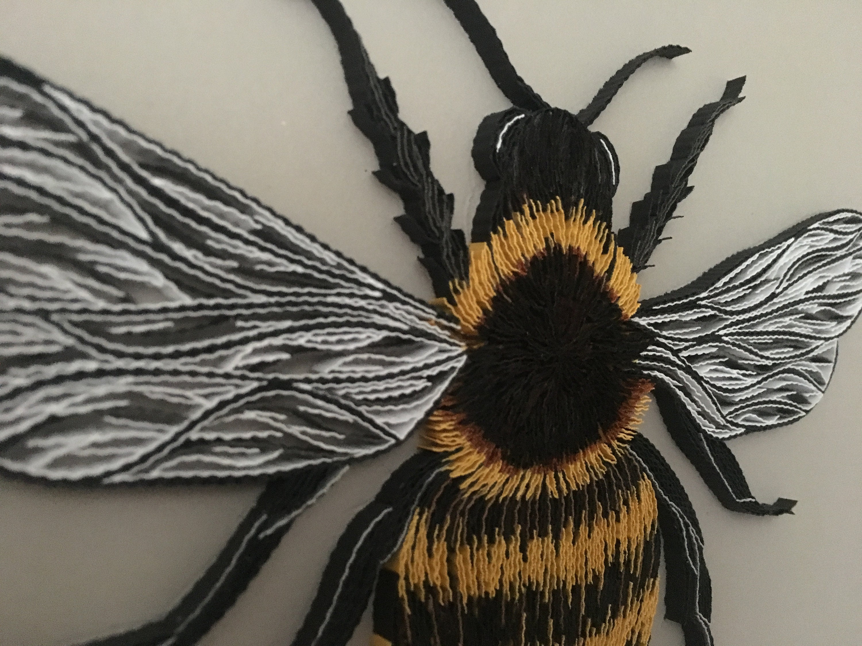 Quilled Bumblebee Quilling Wall Art the Art of Painting Etsy UK