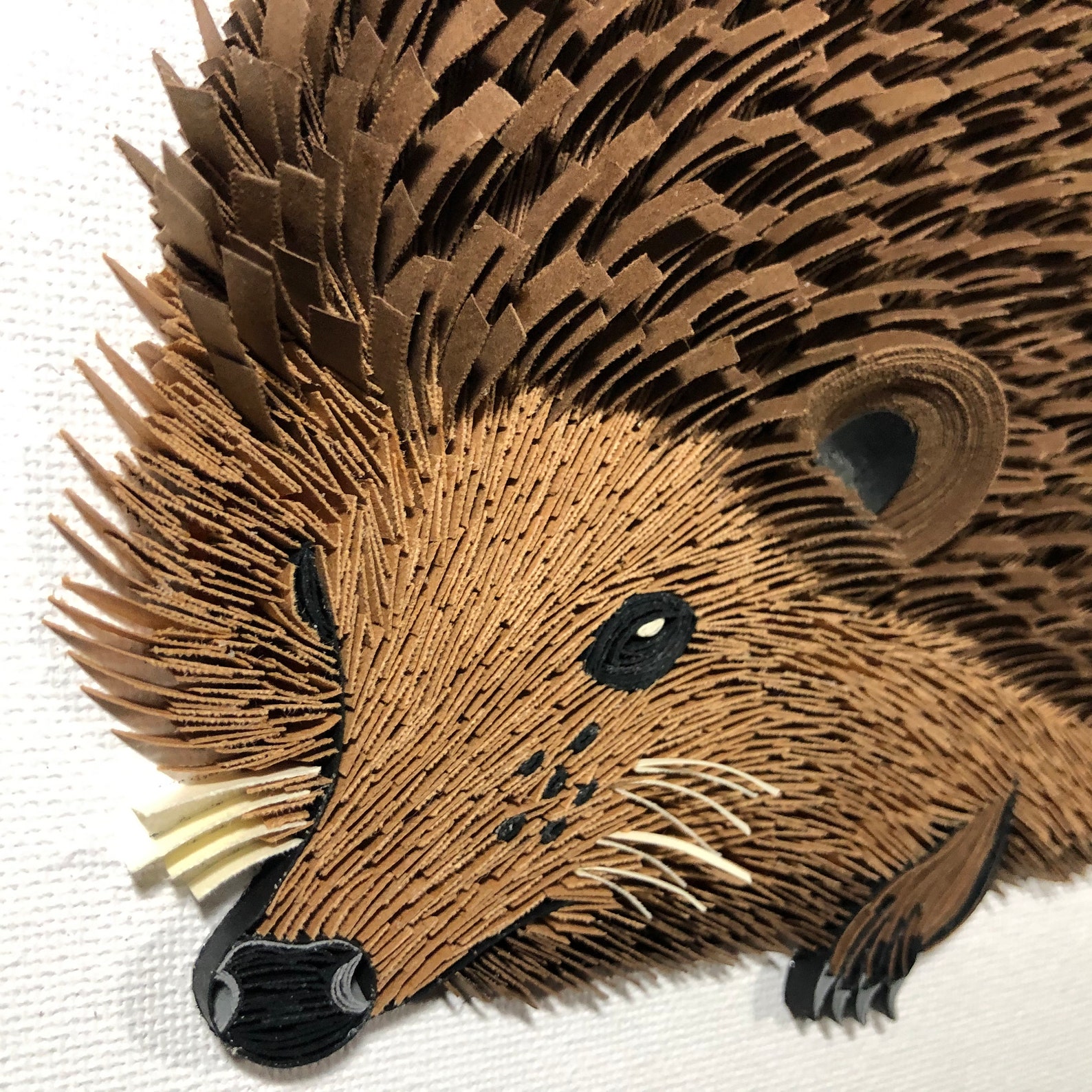 Hedgehog Quilling Wall Art the Art of Painting With Etsy