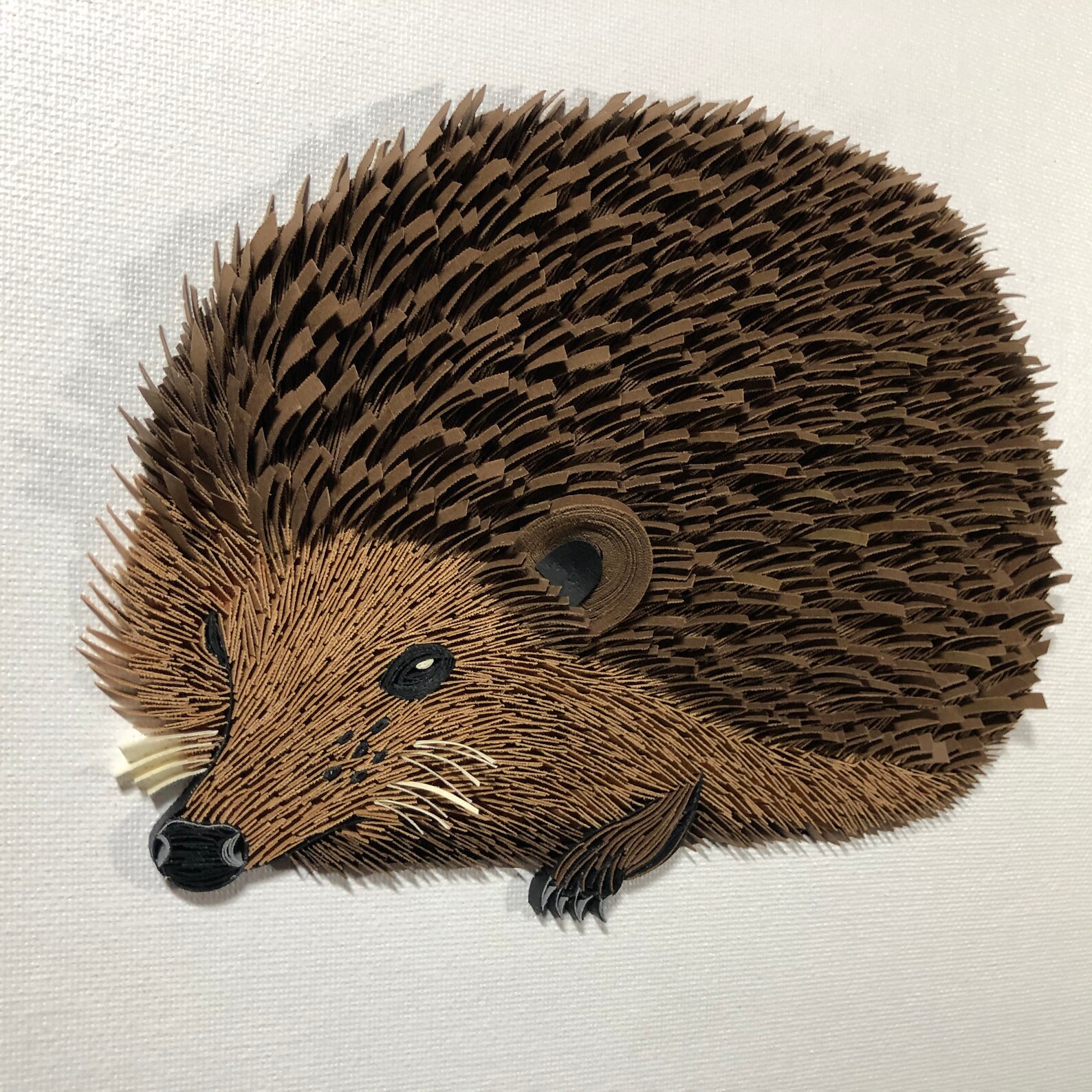 Hedgehog Quilling Wall Art the Art of Painting With Etsy