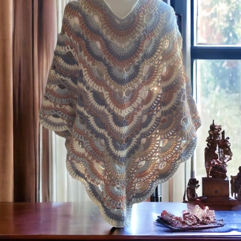 Crochet Poncho Boho Etsy