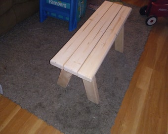 Entryway Bench, Bench, Small Wood Bench, Outdoor Garden Bench, Mudroom Bench, wedding bench