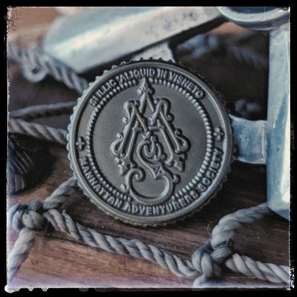 Ghostbusters Frozen Empire Inspired Manhattan Adventurers Society lapel pin