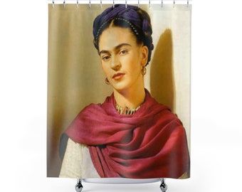 Frida Kahlo Curtain Custom Curtain Frida Kahlo Decor Home Bathroom New Gift Shower Curtains Apartment Print