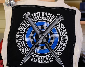 Tampa Roller Derby Tampa, FL Upcycled Tote Bag