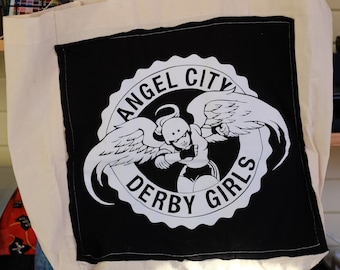 Angel City Derby Los Angeles, CA Upcycled Tote Bag