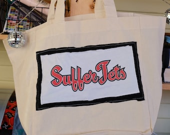 Ithaca Roller Derby Ithaca, NY Upcycled Tote Bag
