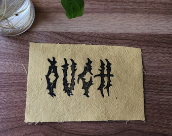 OUCH - Block Print Patch