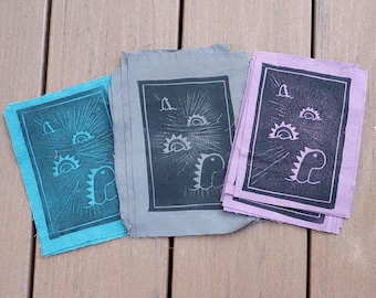 LOCH NESS - Block Print Patch
