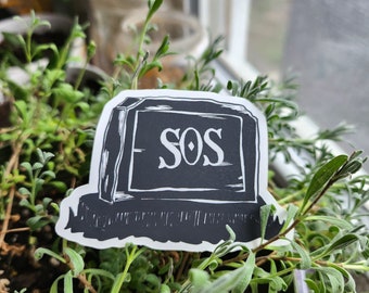 SOS Grave 3" Sticker