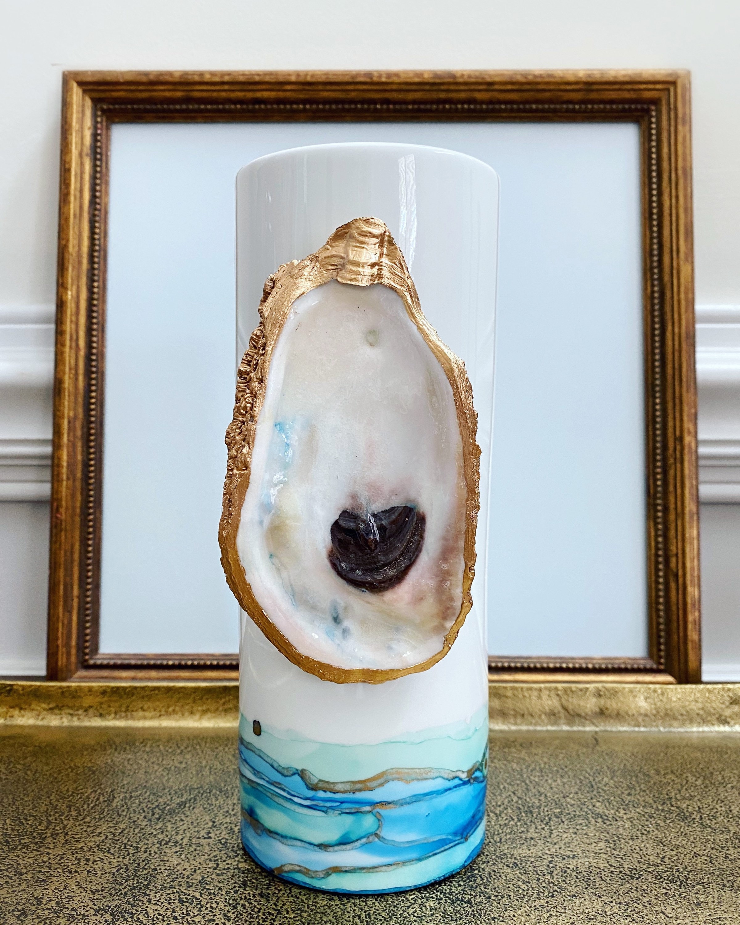 Hand Painted Vase/ Coastal Vase/ Coastal Decor/ Vase Etsy