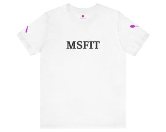 Exclusive MSFIT logo T-Shirt | Chronic Couture graphic tee, white short sleeve