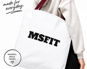 MSFIT Tote Bag | Chronic Illness Warrior, Spoonie, Neurospicy Awareness