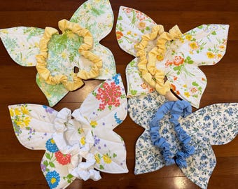 Toddler Floral Fairy Wings, Quilted Fabric Butterfly Costume for Kids
