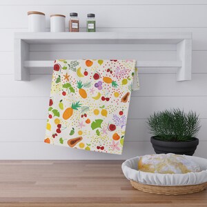 Vibrant fruits kitchen towel, tea towel