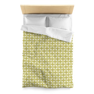 Microfiber Duvet Cover yellow flower in Sicilian style