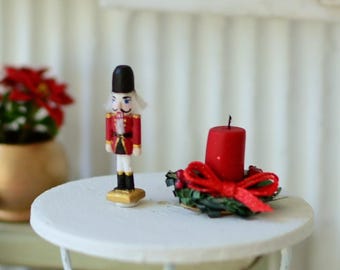 Miniature Nutcracker - 1/12th Scale Nutcracker- Extra Small Miniature Nutcracker - Miniature Christmas Decor