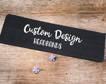 Custom Headbands, Girls Headbands, Adult Headbands, Personalized Headbands, Team Headbands,  Sports Headbands, Cotton Headband