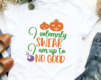 Halloween Shirt for Women, Up to No Good Halloween Shirt, Halloween Tee, Halloween Women, Funny Halloween Shirt
