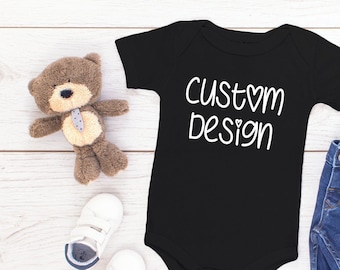 Body de bebé personalizado, camiseta de bebé personalizada, regalo de baby shower personalizado, anuncio de nacimiento personalizado, ropa de bebé, body personalizado