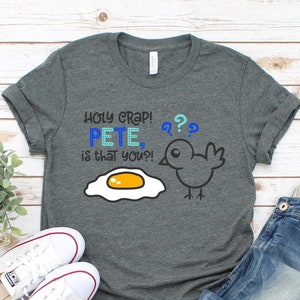 Funny Easter Shirt, Woman Easter T-Shirt, Holy Crap Pete Easter Tee, Adult Happy Easter T-Shirt, Egg Hunting Easter Tee