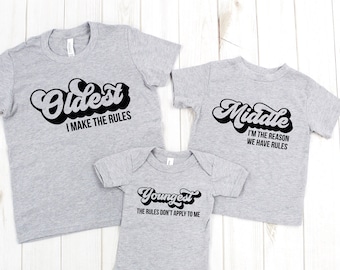 funny sibling shirts for 5