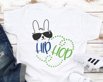 Hip Hop Easter Shirt for Kids, Easter Bunny Baby Bodysuit, Toddler Easter Shirt, Easter Shirt for Boy, Easter Shirt for Girl
