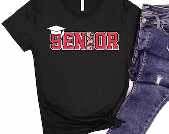 Senior 2027 Graduation Shirt, Class of 2027 T-Shirt, Custom Graduation Gift, Custom Senior Class Shirt, Senior Shirt, College Graduation Tee