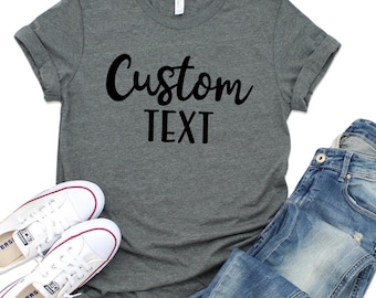 Custom Design Shirts, Personalized T-Shirts with Business Logo, Design your own Shirt, Custom Shirts for Women, Custom Shirts for Men