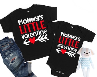 Mommy's Little Valentine Baby Bodysuit, Toddler Valentines Day Shirt, Kids Valentine Shirt, Valentines Gift for Baby, Love Shirt