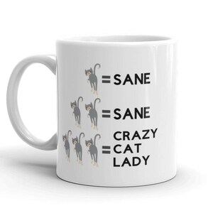 Kat Koffie Mokken, Kat Mok, Kat Cadeau, Grappige Koffie Mok, Crazy Cat Lady, Leuke Kat, Aangepaste Mok, Koffie, Grappige Koffie Mok, Grappige Kat