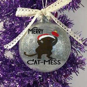 Personalized Cat Ornament, Christmas Decoration, Cat Christmas Ornament, Cat Christmas, Custom Ornament, Custom Cat Lover Gift
