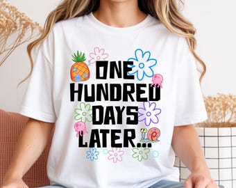 100 Days of School Teacher Shirt, One Hundred Days Later T-Shirt, 100th Day of School Outfit, Back to School Gift for Teacher, Kids School