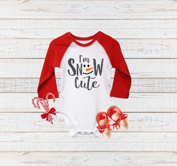 Kurzarm Baby-Shirt f/ür Jungen und M/ädchen Weihnachten Baby Mein 1 Weihnachten Schneemann