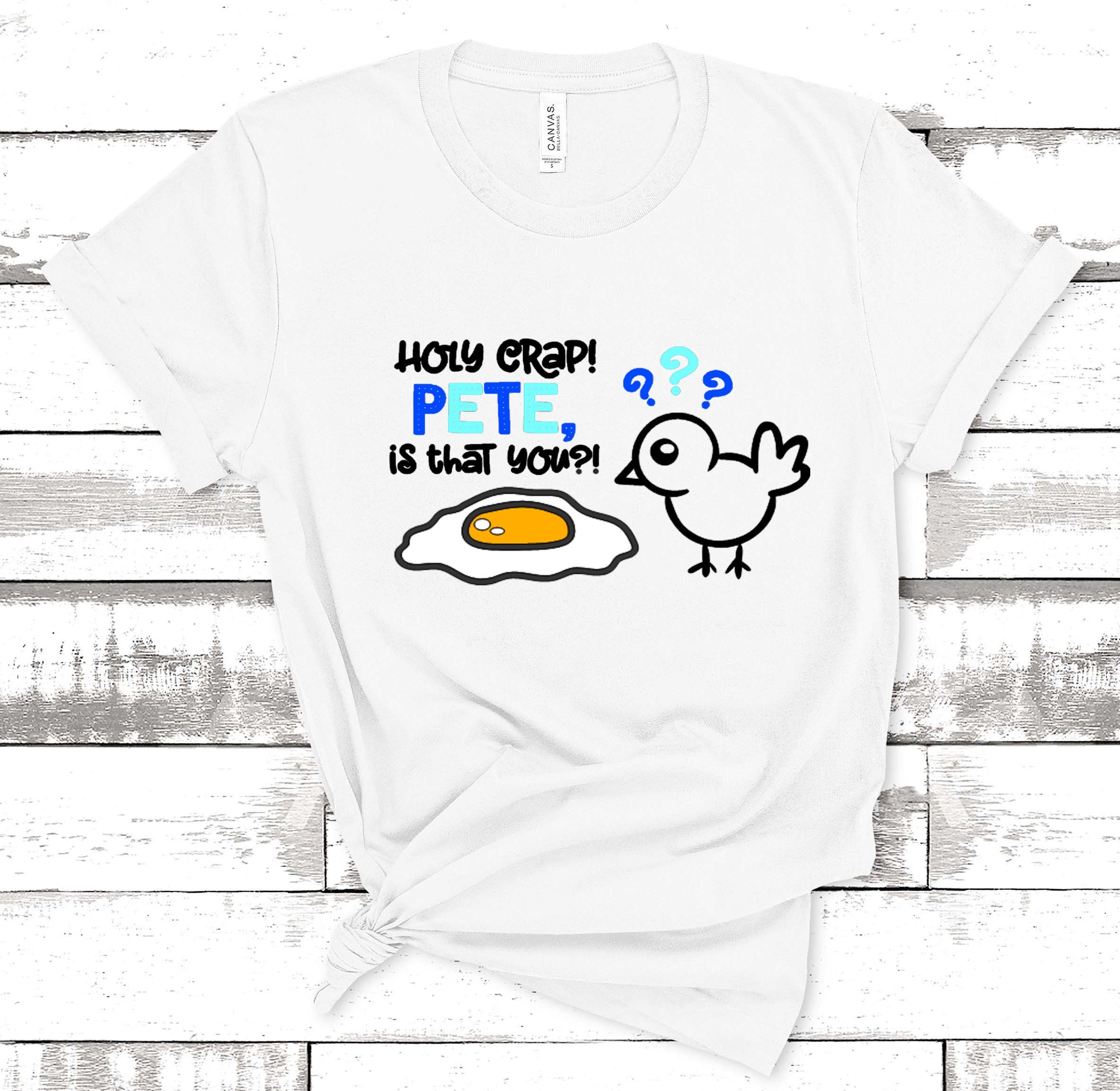 Funny Easter Shirt Women Easter TShirt Holy Crap Pete Etsy